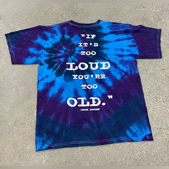 Rock & Roll Hall of Fame “If it’s Too Loud You’re too Old” vintage tie dye shirt - Picture 2 of 12